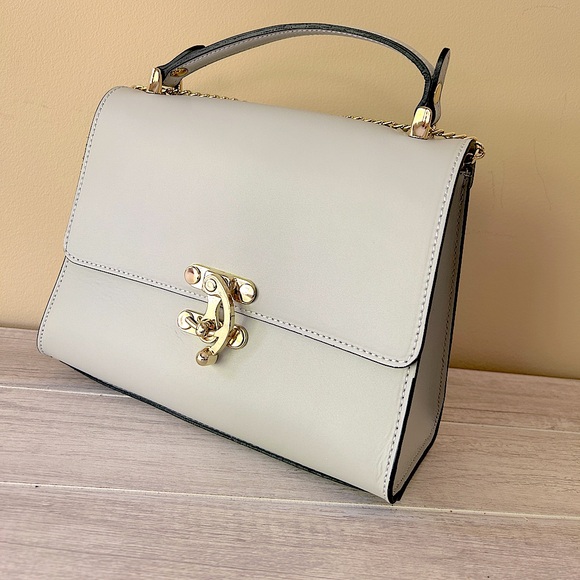 Designer RON WHITE top handle Shoulder Bag - Picture 2 of 14